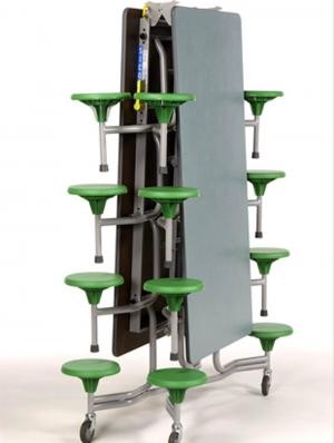 Mesa plegable 16 taburetes