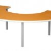 Mesa semicircular forma de U