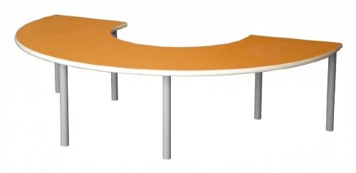 Mesa semicircular forma de U