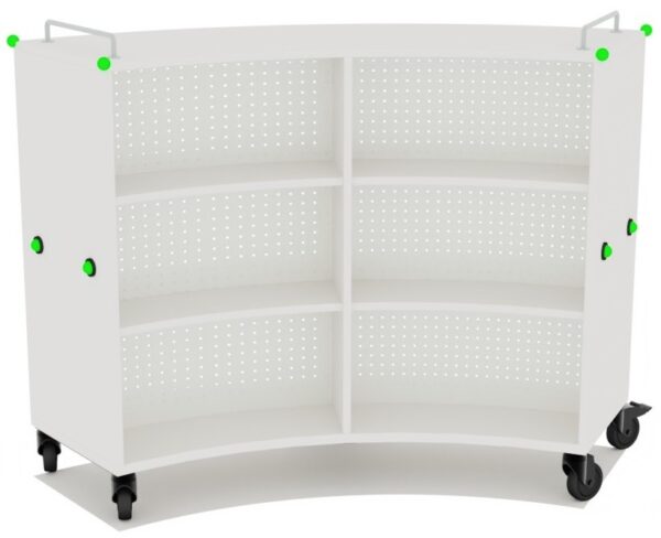 Estantería Shift+ curva doble cara