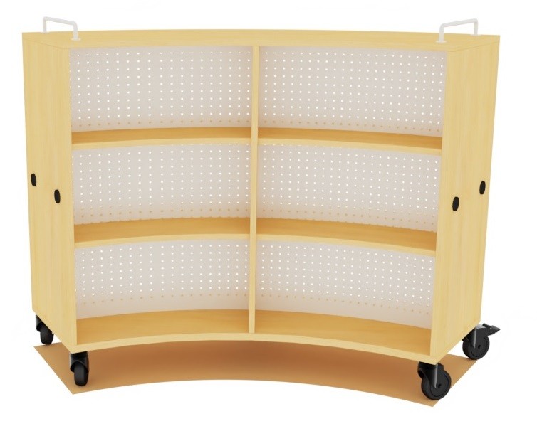 Estantería Shift+ curva doble cara