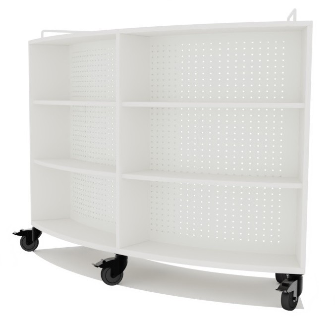 Estantería Shift+ curva doble cara