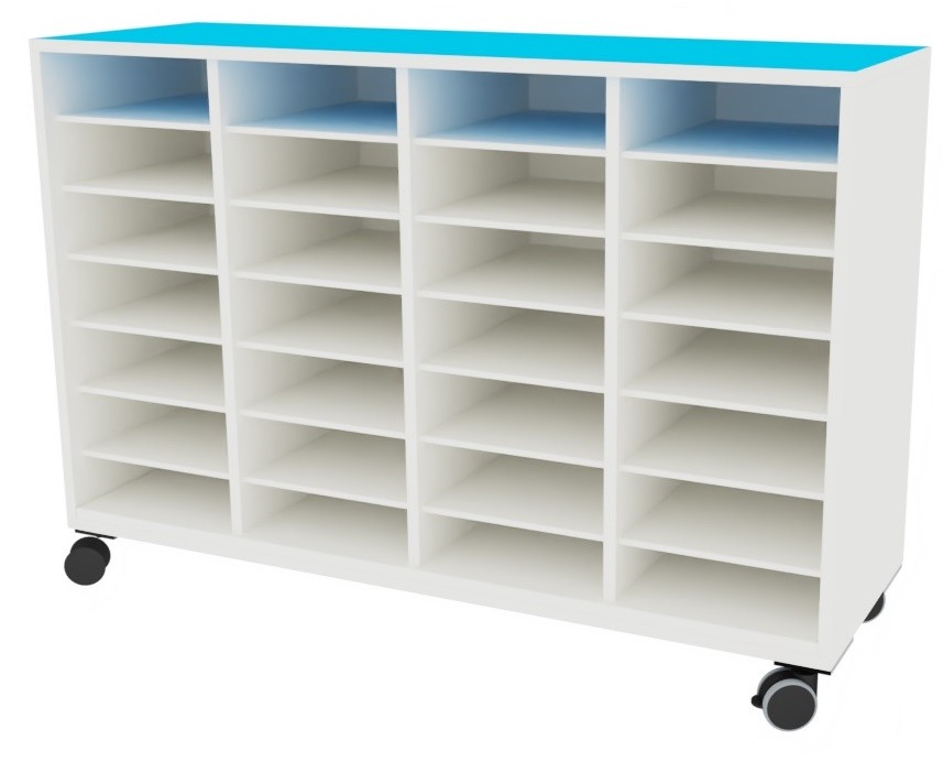 Armario 28 casillas 122x42x90cm