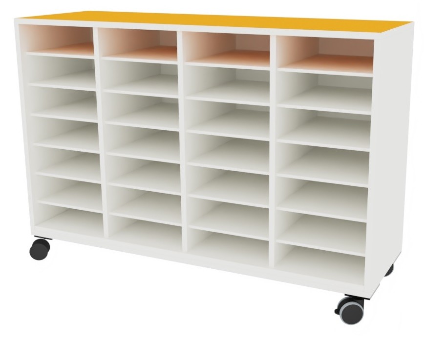 Armario 28 casillas 122x42x90cm