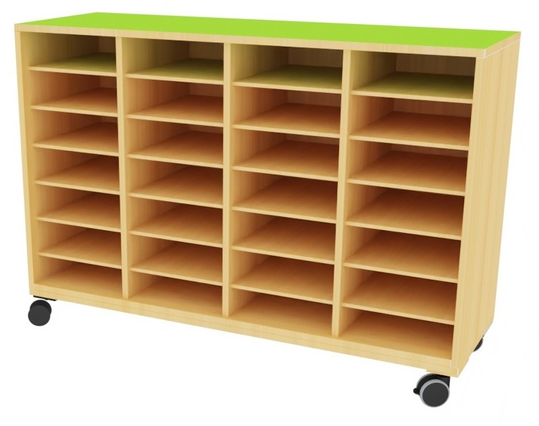 Armario 28 casillas 122x42x90cm