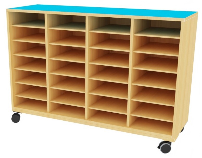 Armario 28 casillas 122x42x90cm