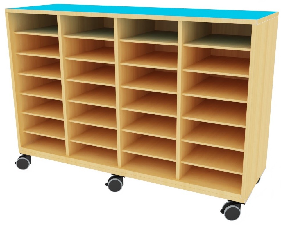 Armario 28 casillas 140x42x90cm