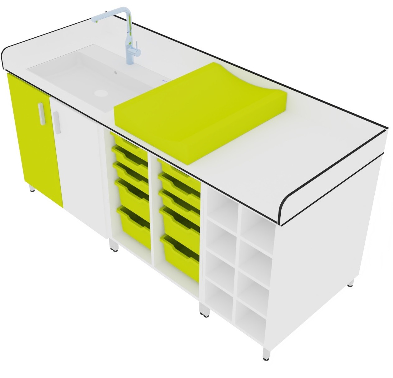 Cambiador 2 puertas y gavetero Cambiador 2 puertas y gavetero