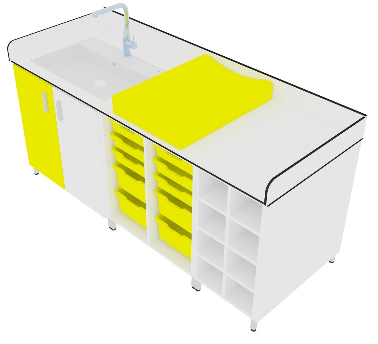 Cambiador 2 puertas y gavetero Cambiador 2 puertas y gavetero