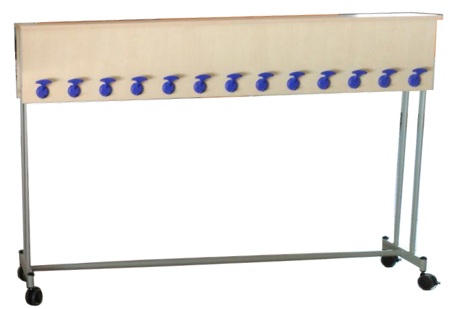 Perchero móvil con estructura metálica