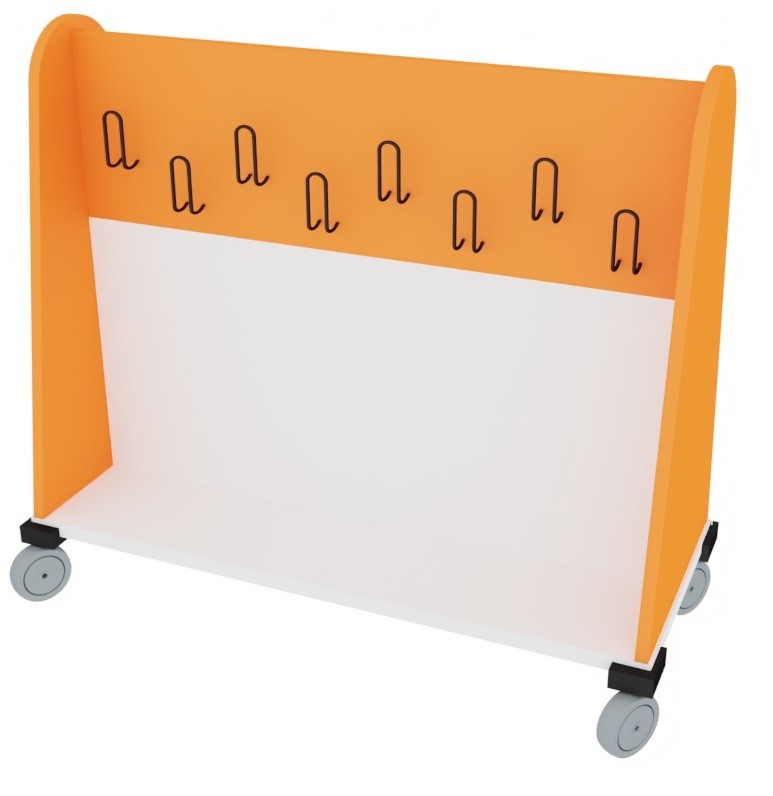 Perchero móvil doble Perchero móvil doble