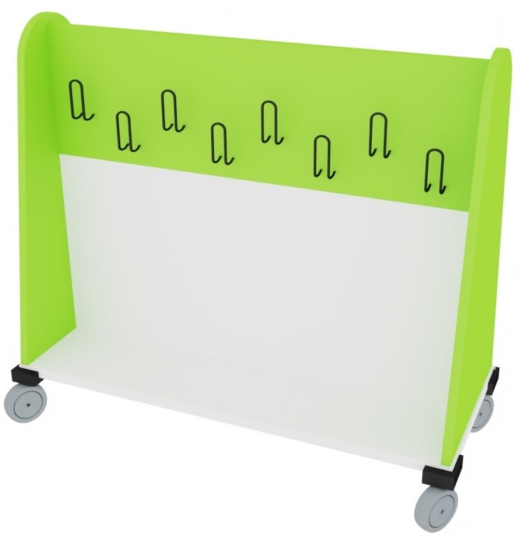 Perchero móvil doble Perchero móvil doble