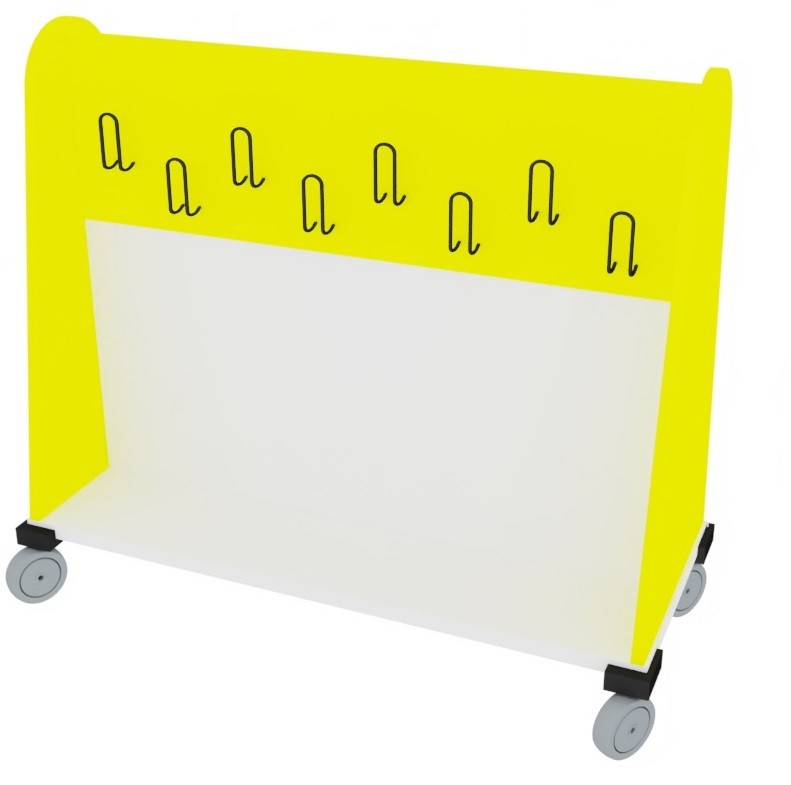 Perchero móvil doble Perchero móvil doble