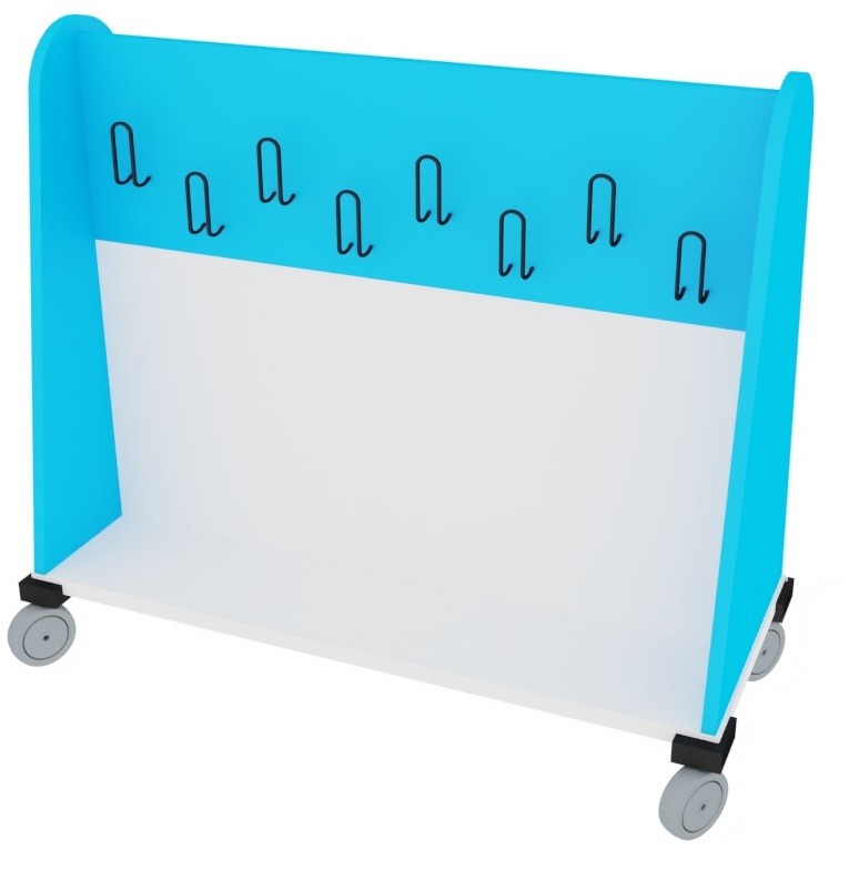 Perchero móvil doble Perchero móvil doble