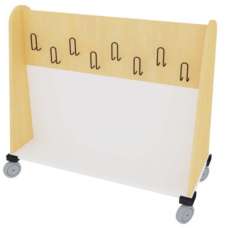 Perchero móvil doble Perchero móvil doble