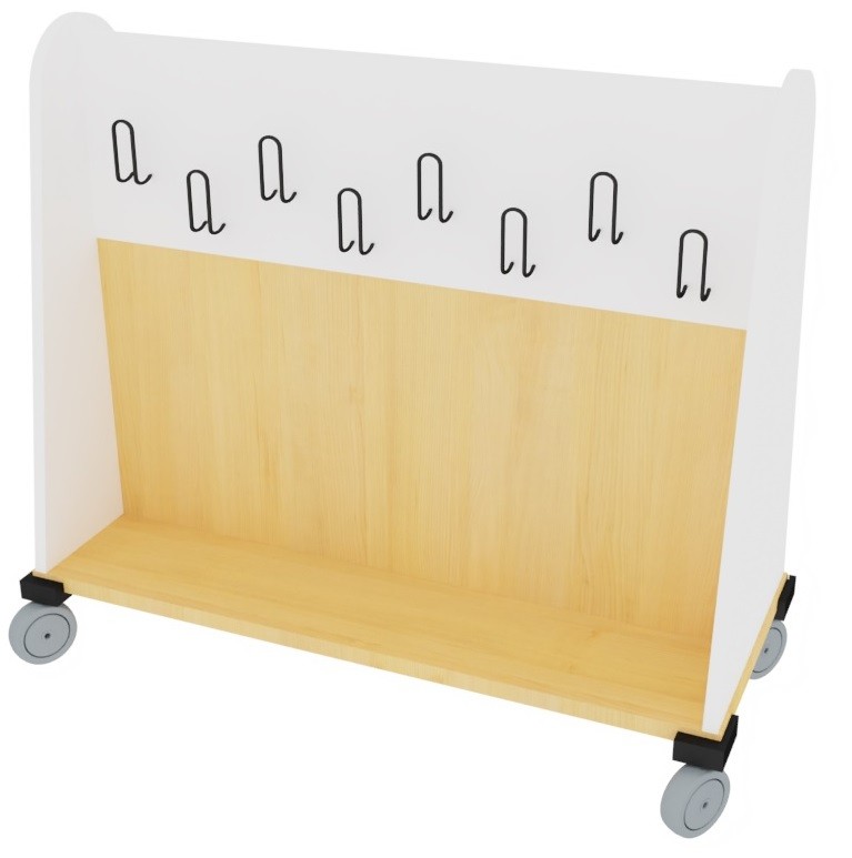 Perchero móvil doble Perchero móvil doble