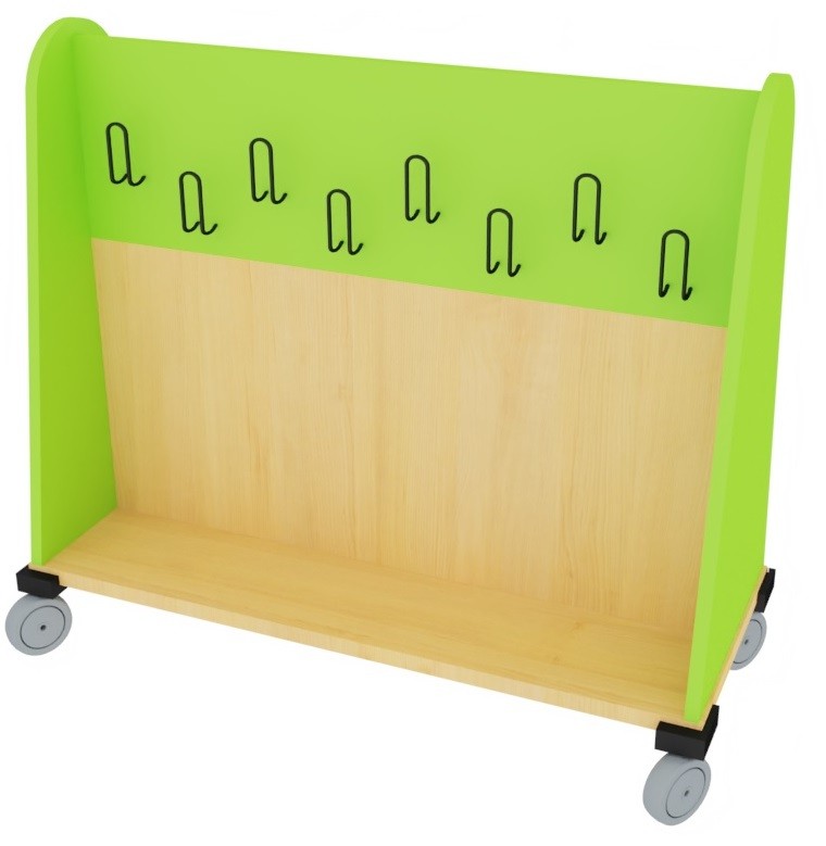 Perchero móvil doble Perchero móvil doble