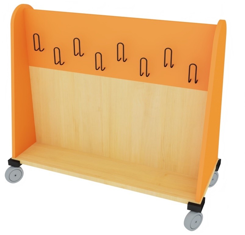 Perchero móvil doble Perchero móvil doble