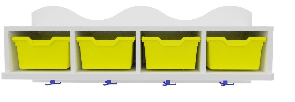 Perchero con gavetas