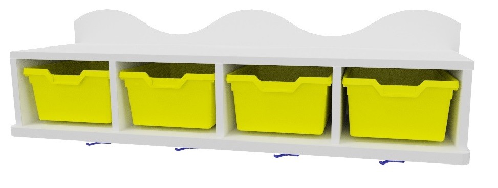 Perchero con gavetas