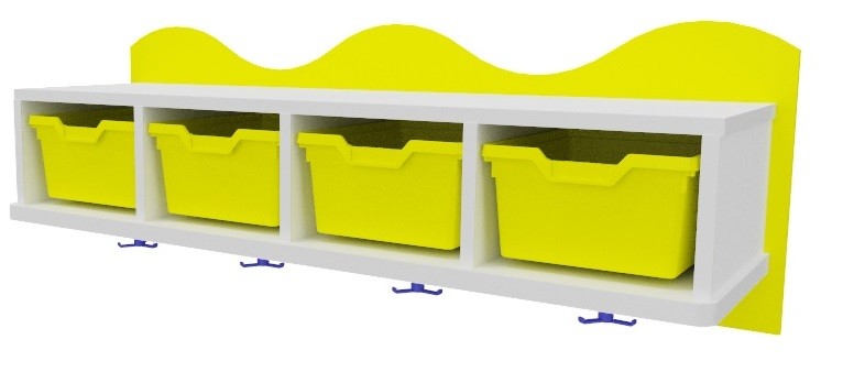 Perchero con gavetas