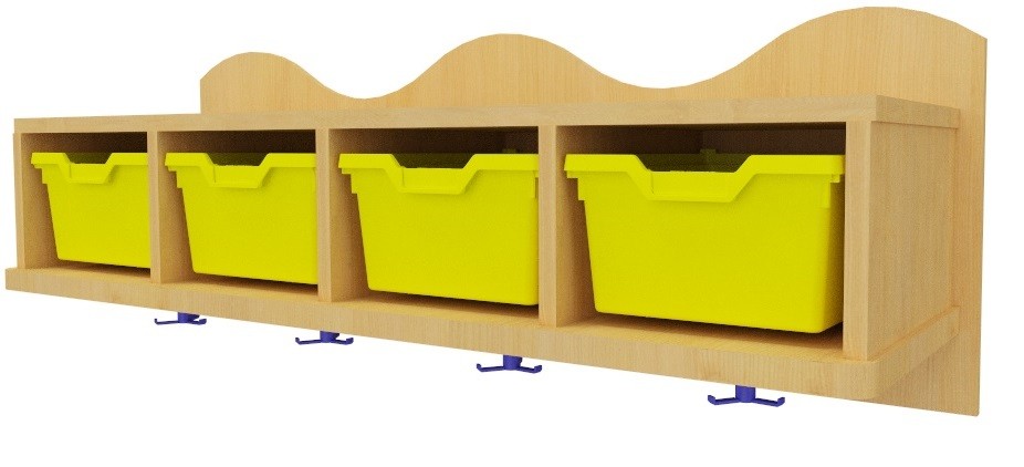 Perchero con gavetas