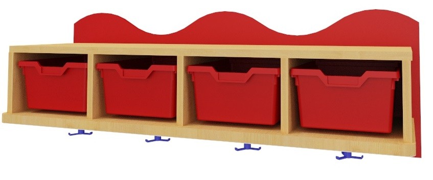 Perchero con gavetas