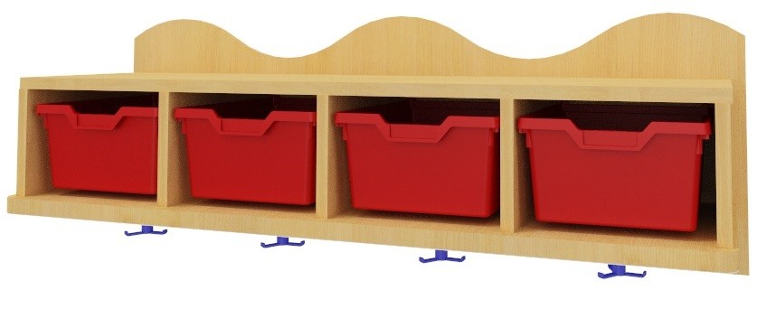 Perchero con gavetas