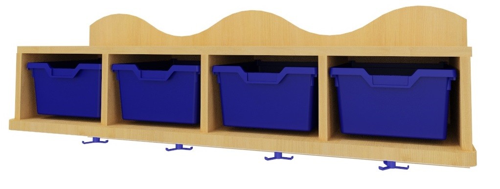 Perchero con gavetas