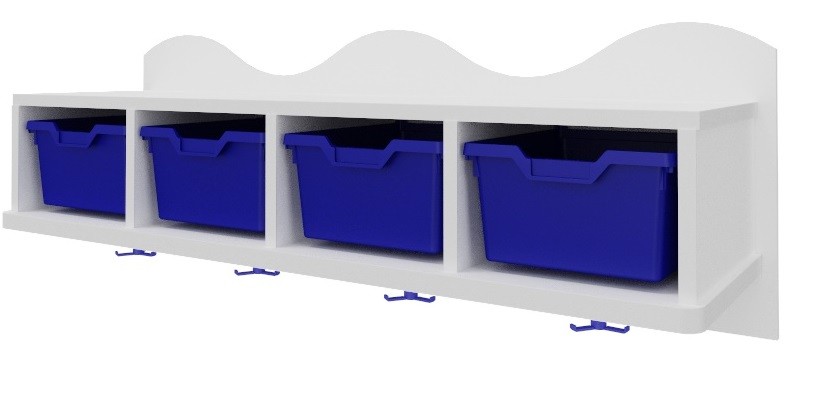 Perchero con gavetas