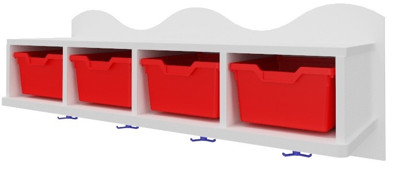 Perchero con gavetas