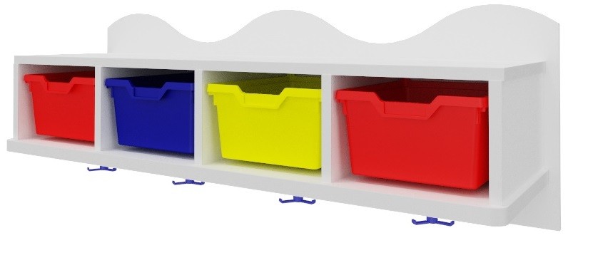 Perchero con gavetas