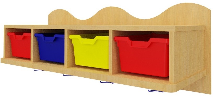 Perchero con gavetas