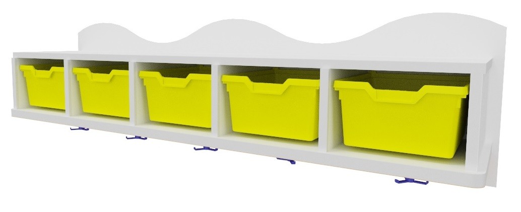 Perchero con gavetas