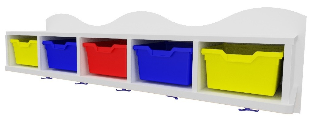 Perchero con gavetas