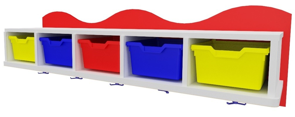 Perchero con gavetas