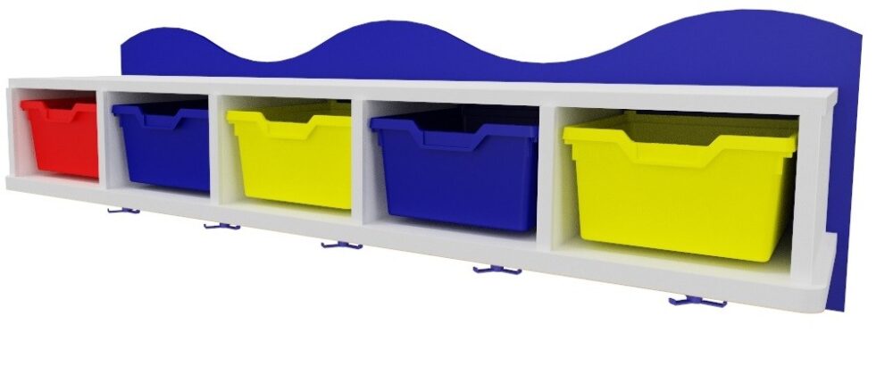 Perchero con gavetas