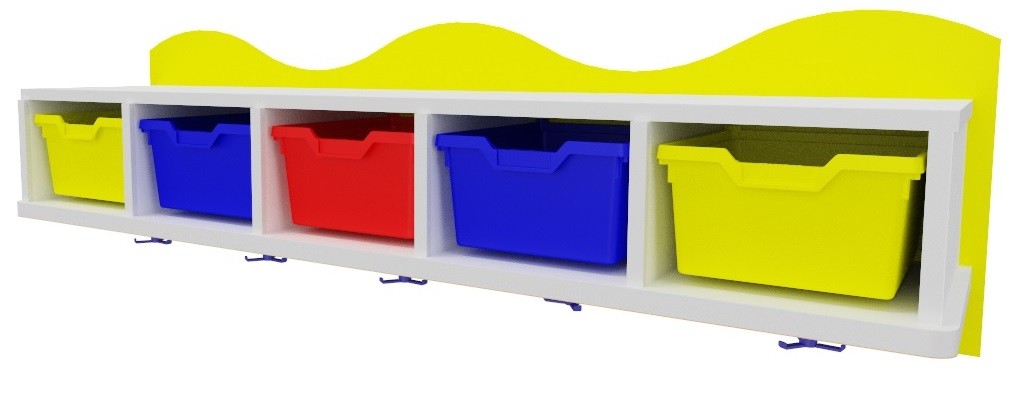 Perchero con gavetas