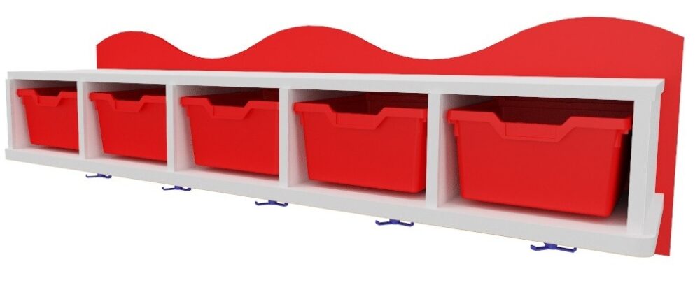 Perchero con gavetas