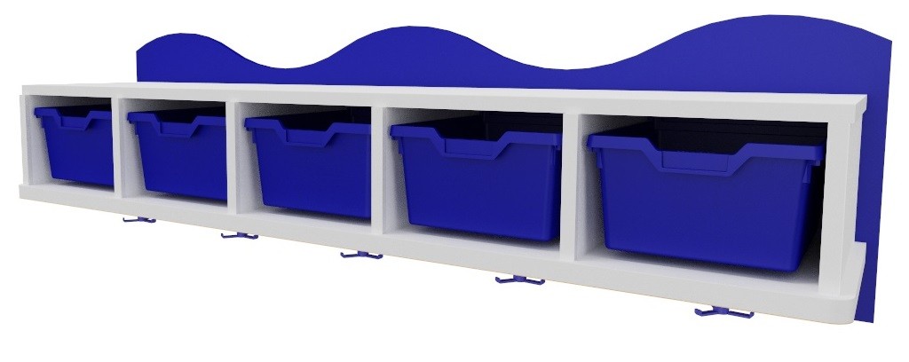 Perchero con gavetas