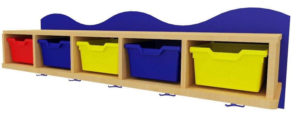 Perchero con gavetas