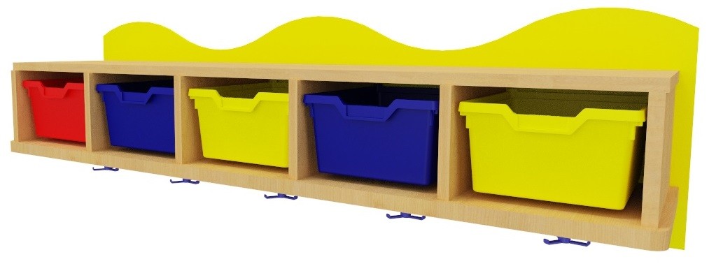 Perchero con gavetas