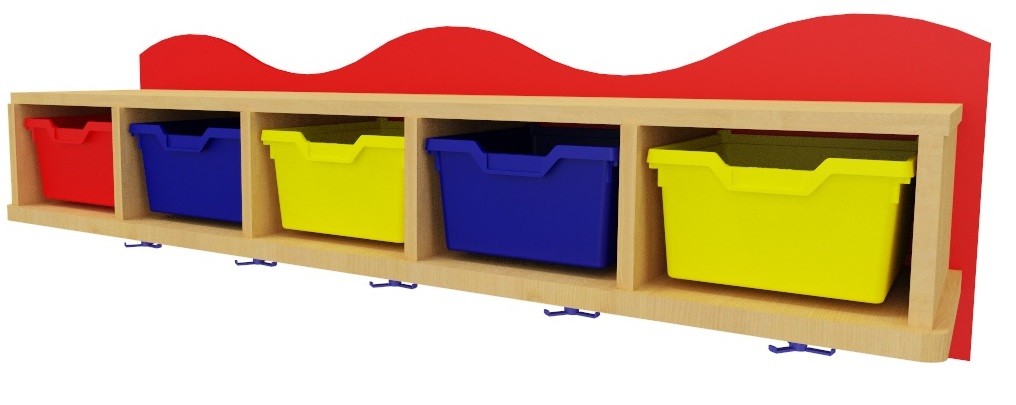 Perchero con gavetas