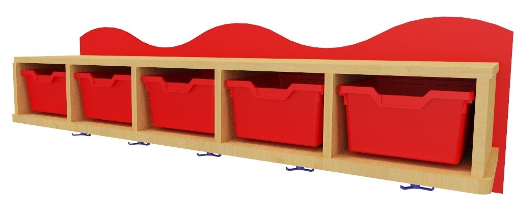 Perchero con gavetas