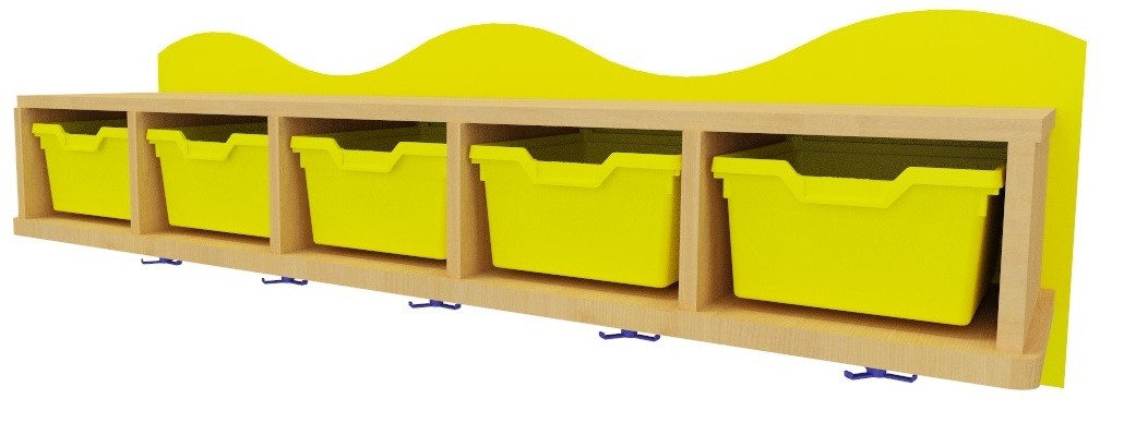 Perchero con gavetas