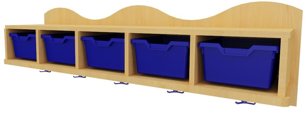 Perchero con gavetas