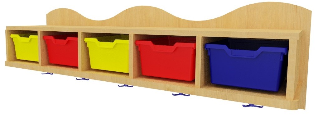 Perchero con gavetas