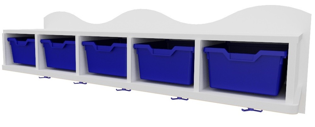 Perchero con gavetas