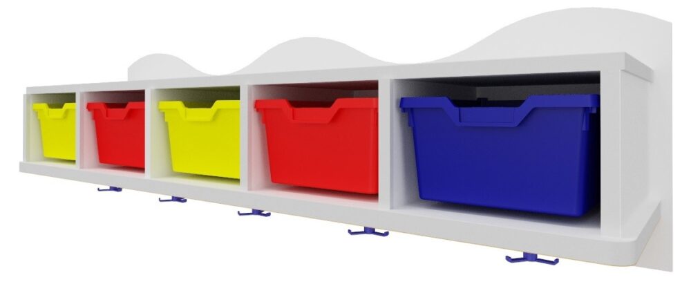 Perchero con gavetas