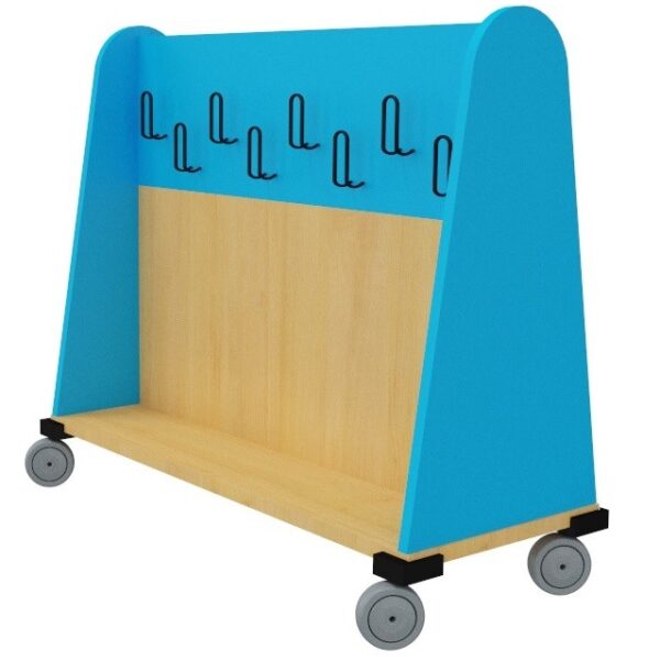 Perchero móvil doble